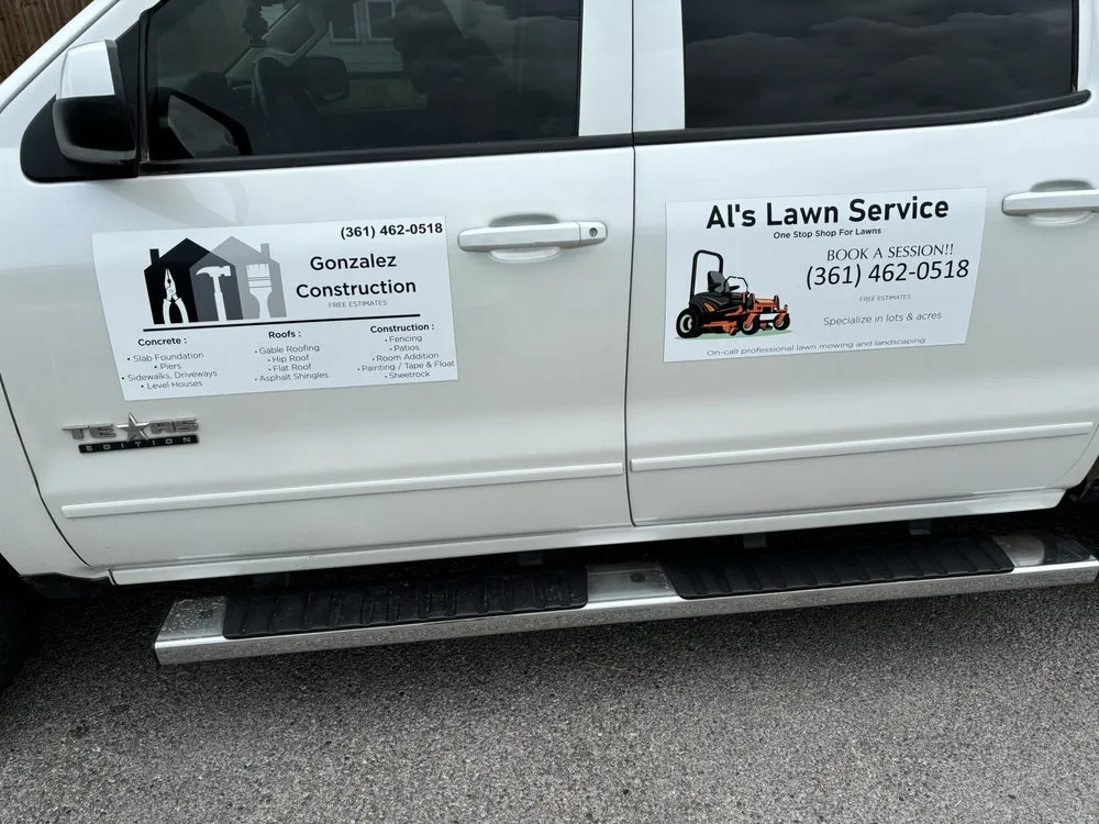 Slide of AL’s Lawn Service & Gonzalez Construction