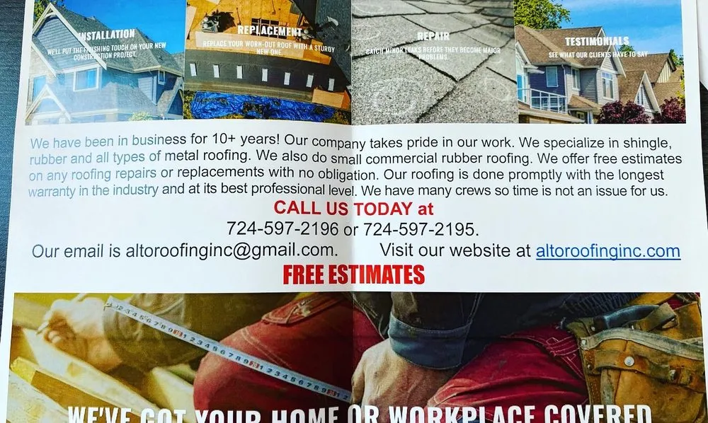 Slide of Alto Roofing