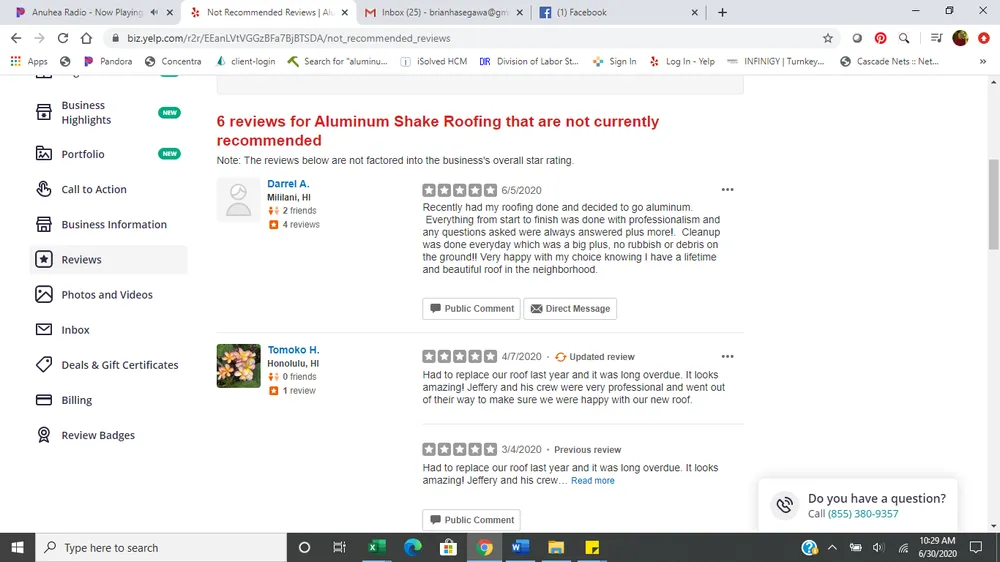 Slide of Aluminum Shake Roofing