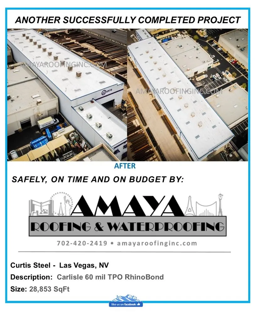 Slide of Amaya Roofing & Waterproofing