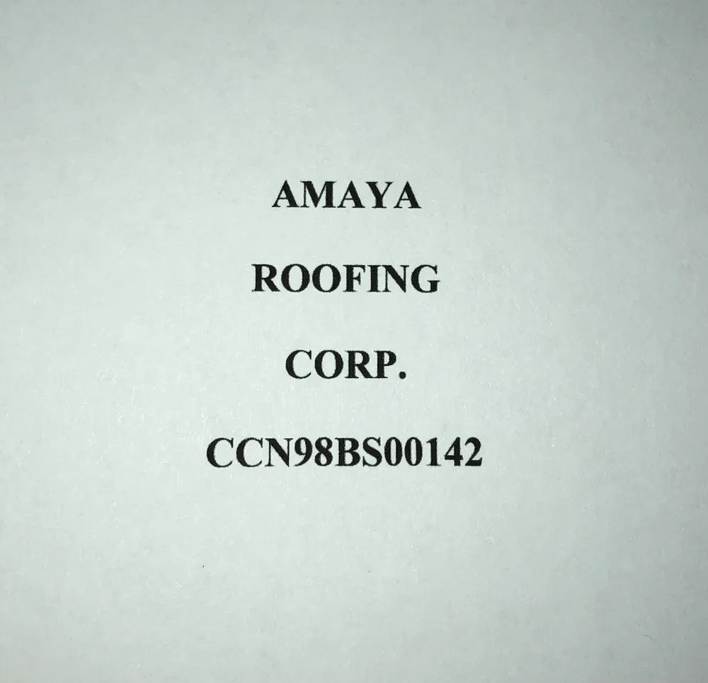 Slide of Amaya Roofing