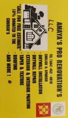 Amayas Pro Renovation Logo