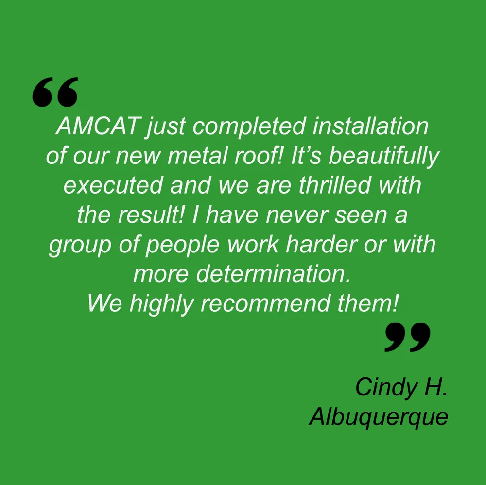 Slide of AMCAT Roofing