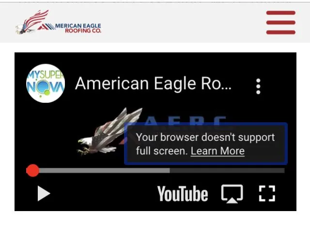 Slide of American Eagle Roofing