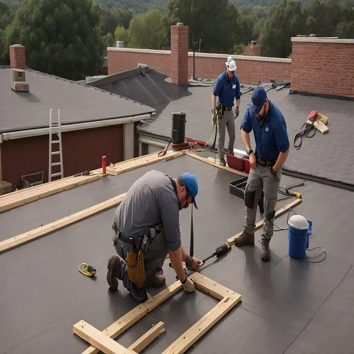 Emergency shingle roofing service in Bayville, NJ by American Exteriors Red White & Blue