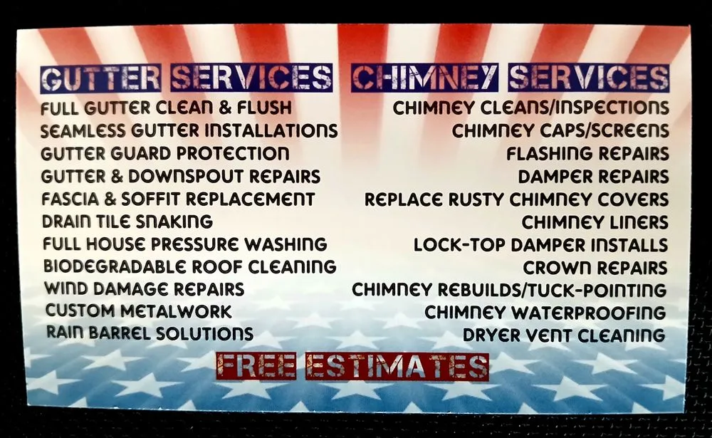 Slide of American Gutter & Chimney Cleaning