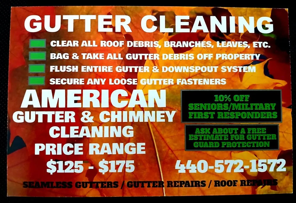 Slide of American Gutter & Chimney Cleaning