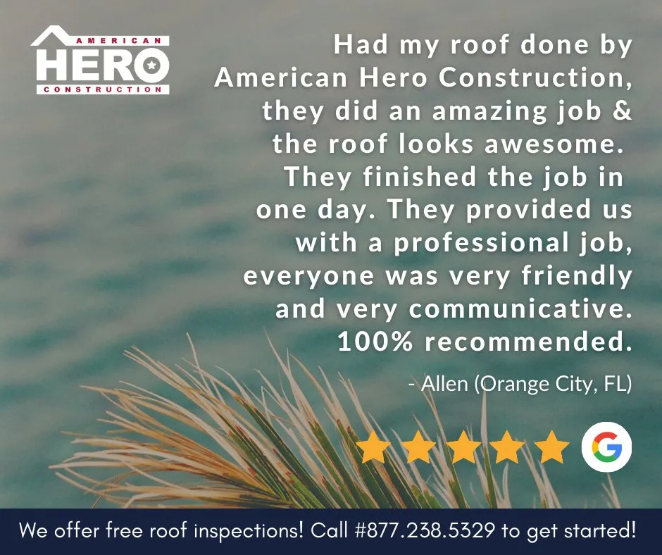 Slide of American Hero Construction Southwest