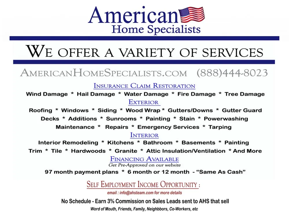 Slide of American Home Specialists