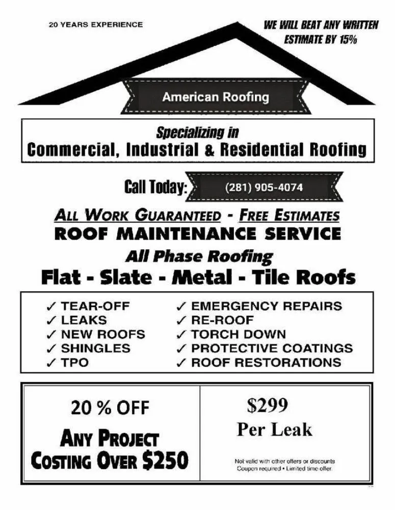 Slide of American Roofing and Paving