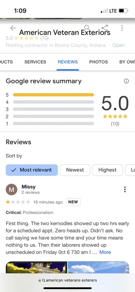 Slide of American Veteran Exteriors