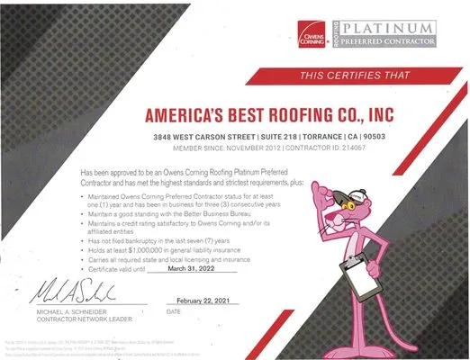 America's Best Roofing Company