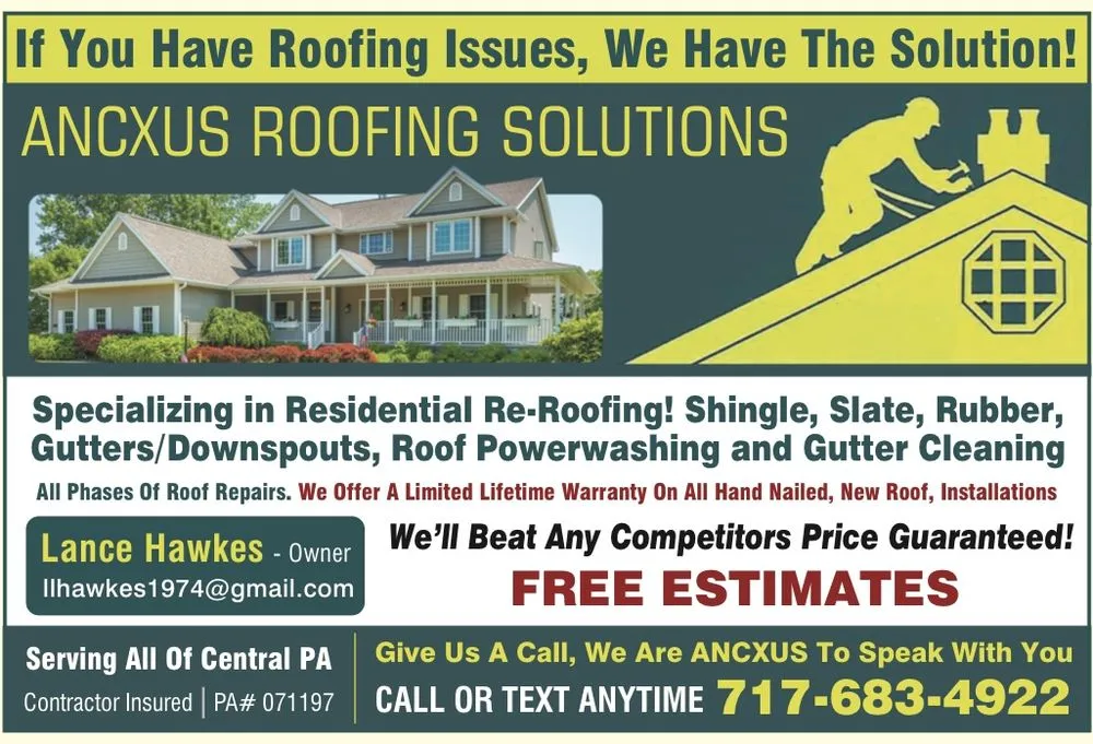 Slide of Ancxus Roofing Solutions