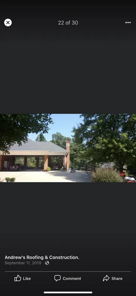 Emergency roof repair in Pfafftown, NC by Andrew’s Roofing and Construction