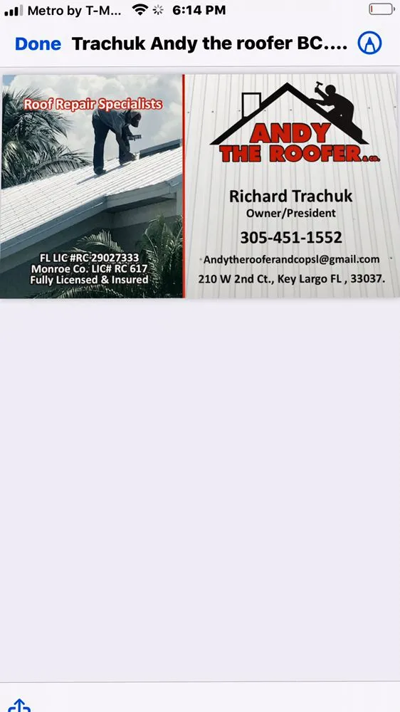 Slide of Andy The Roofer & Co