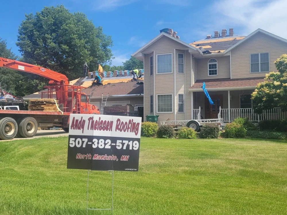 Professional shingle roofing service for residential properties in Kasota, MN by Andy Theissen Roofing