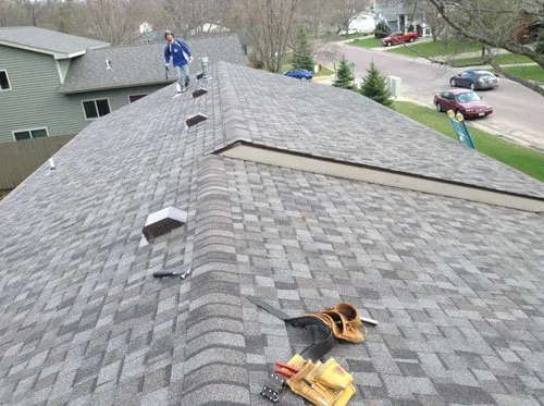Licensed roof replacement after storm damage in Kasota, MN by Andy Theissen Roofing
