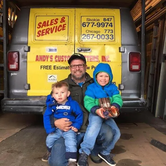 Slide of Andy's Custom Gutters