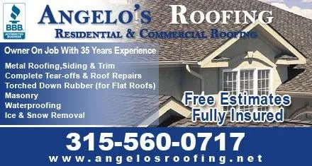 Slide of Angelo's Roofing Company