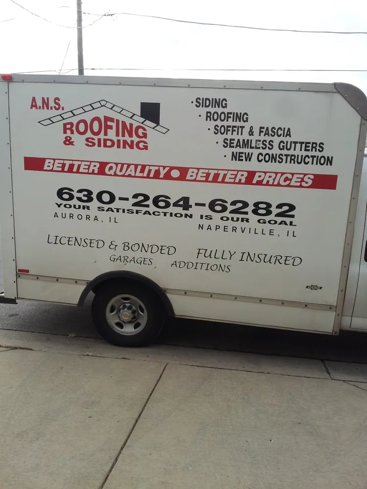 Slide of ANS Roofing & Siding