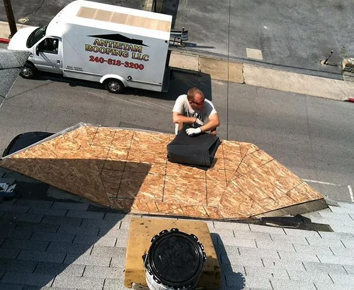 Slide of Antietam Roofing
