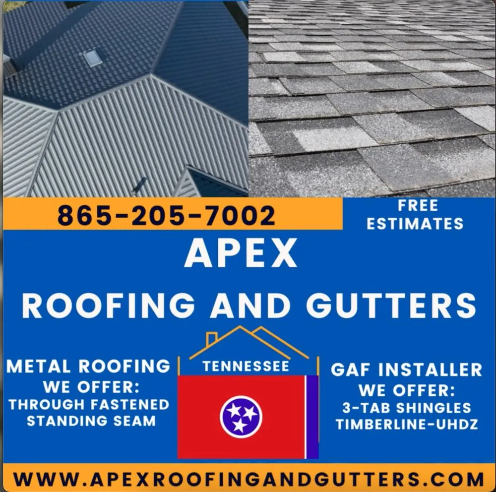 Slide of Apex Roofing and Gutters