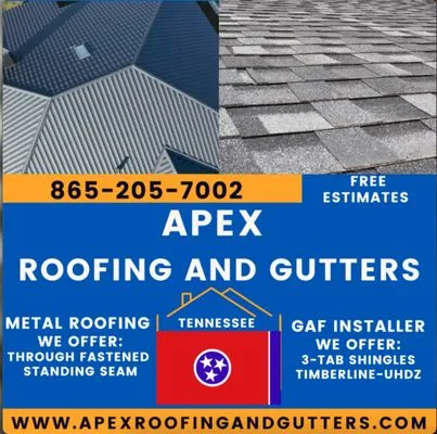 Apex Roofing and Gutters Logo