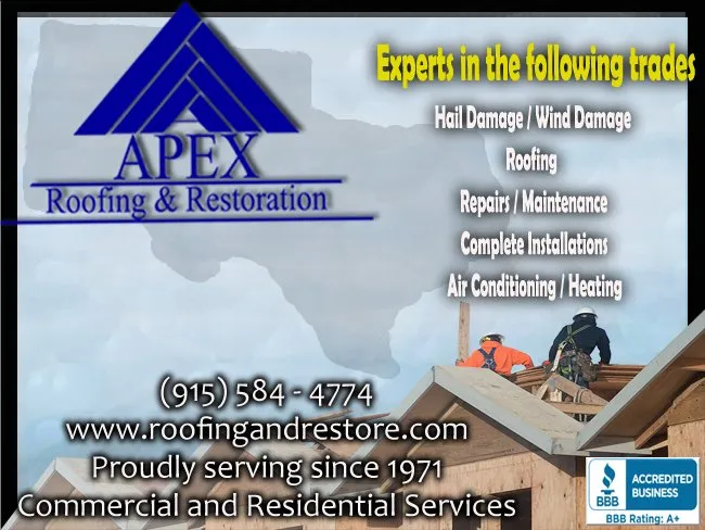 Slide of Apex Roofing and Restoration