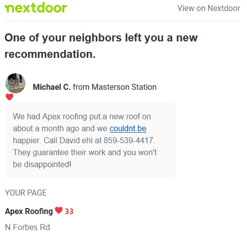 Slide of Apex Roofing