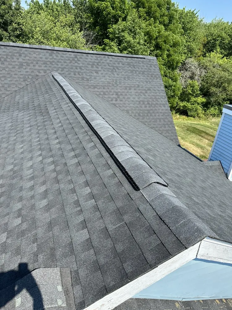 Licensed storm damage roof repair after storm damage in Warminster Township, PA by ApexGuard Roofing