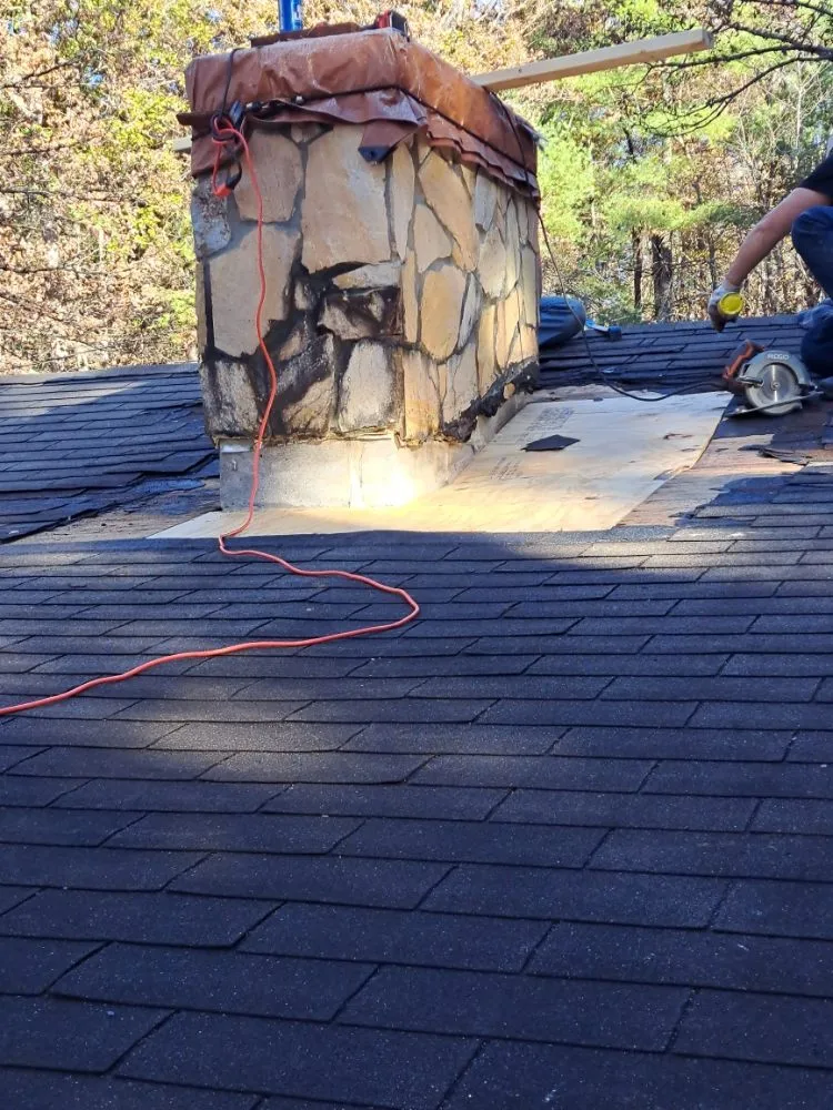 Licensed storm damage roof repair with free inspection in Cherry Log, GA by Appalachian Rustics