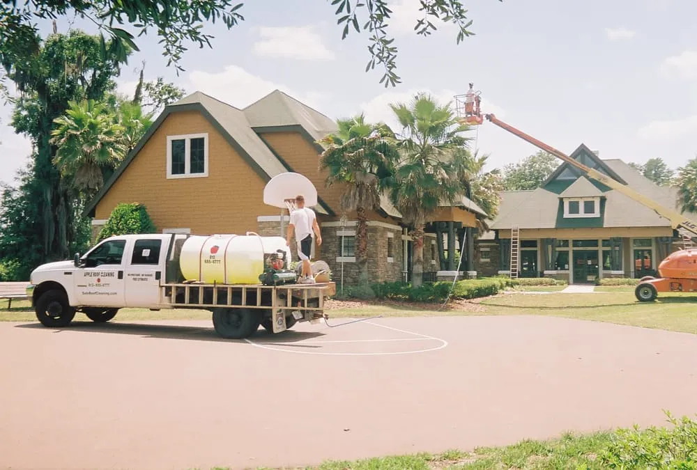 Slide of Apple Roof Cleaning