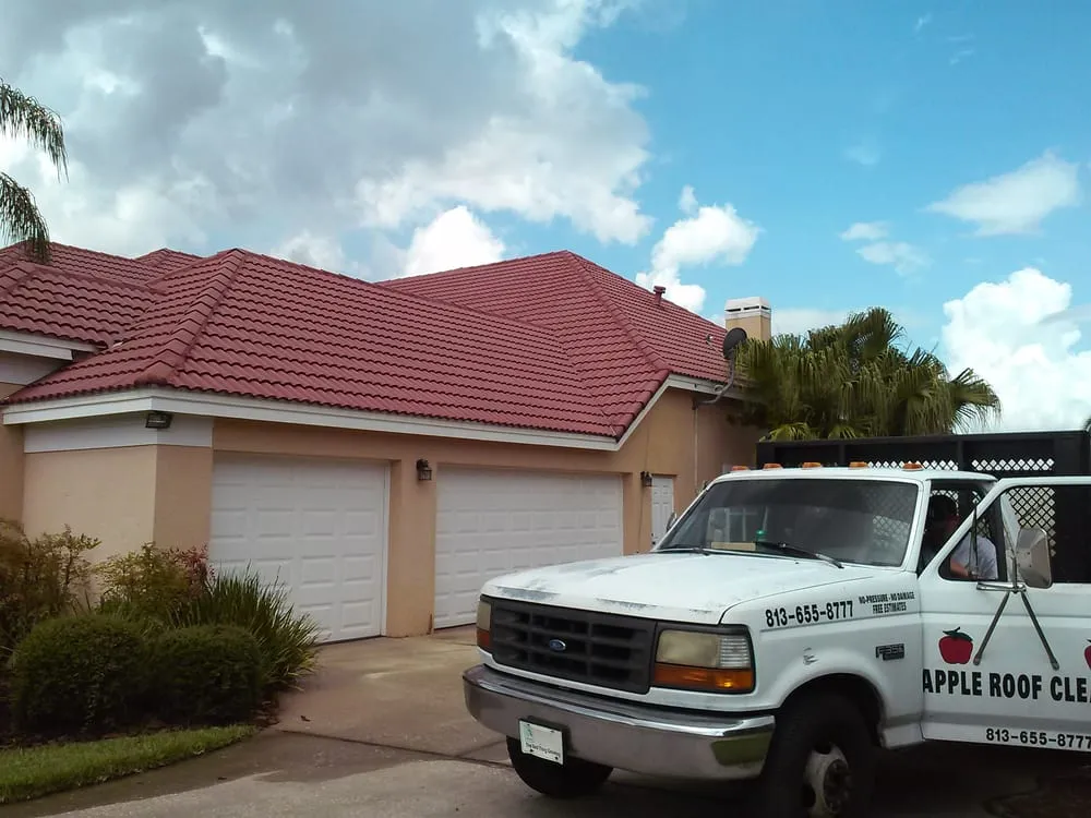 Slide of Apple Roof Cleaning