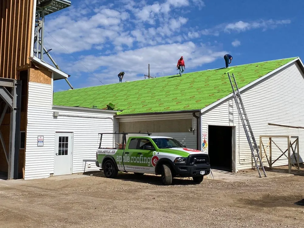 Slide of Apple Roofing