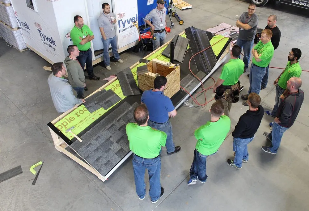 Slide of Apple Roofing