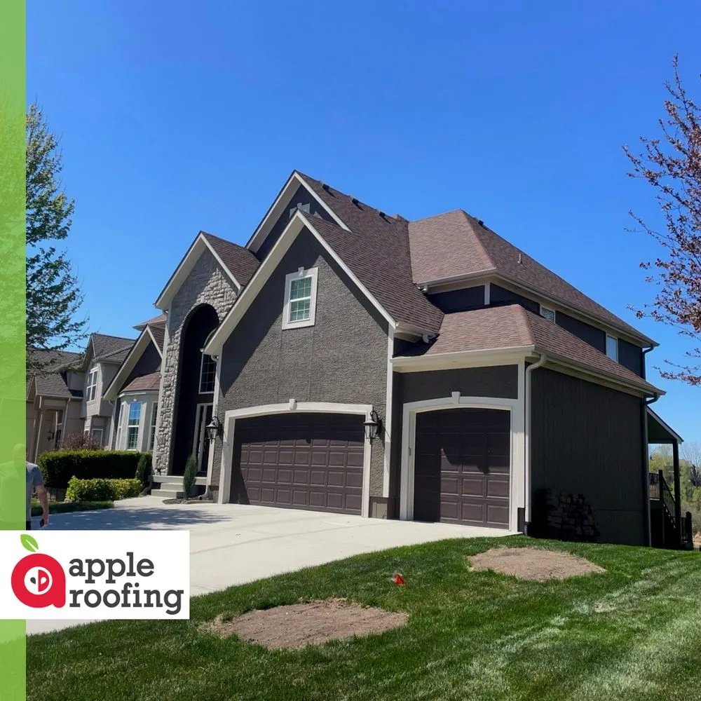 Emergency storm damage roof repair in St. Peters, MO by Apple Roofing