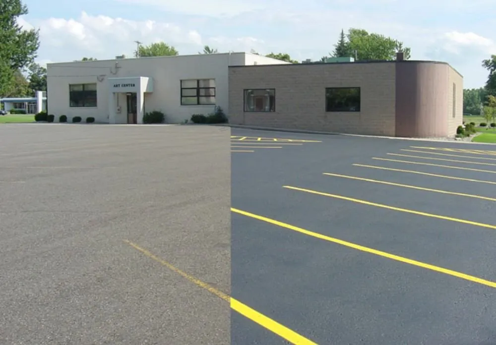 Slide of Archie's parking lot and maintenance