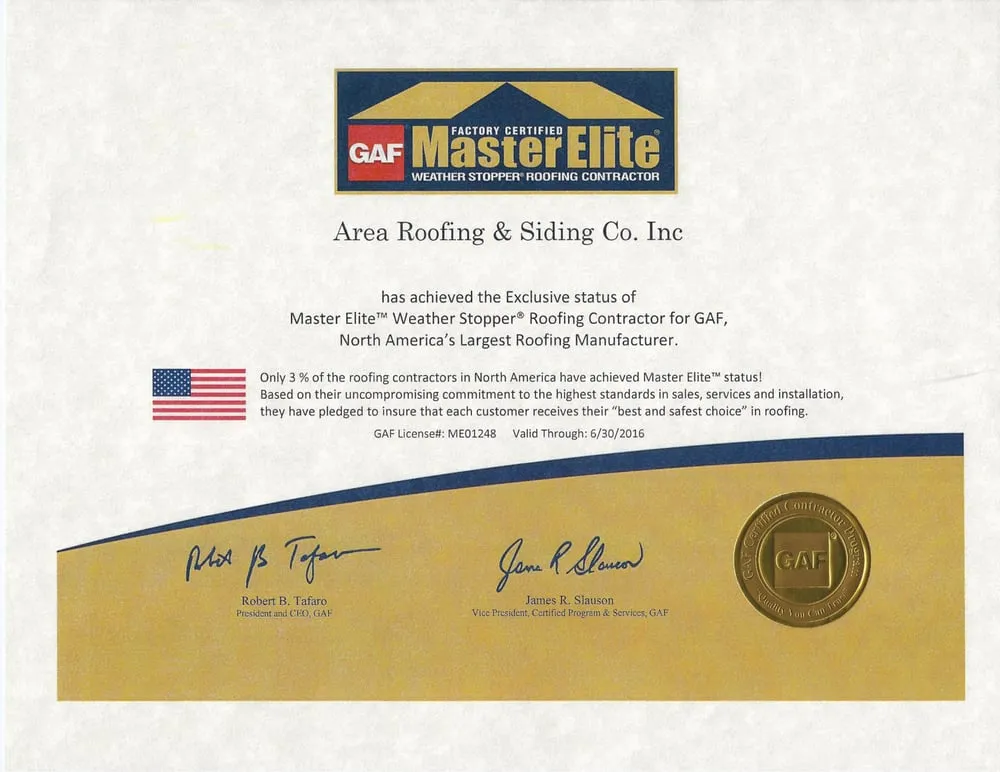 Slide of Area Roofing And Siding