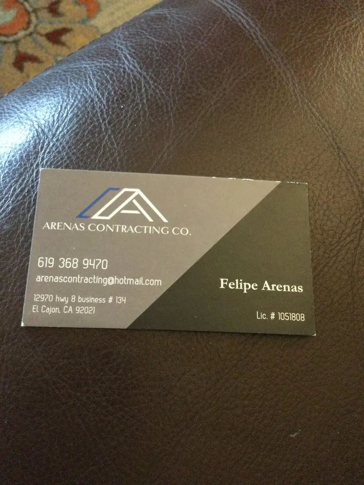 Slide of Arenas Contracting