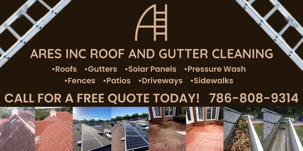 Slide of Ares Roof & Gutter Cleaning