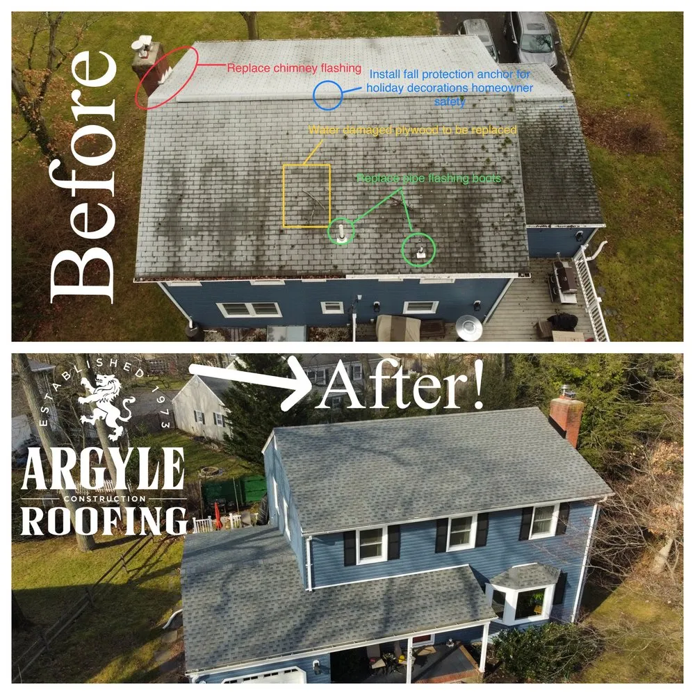 Slide of Argyle Roofing