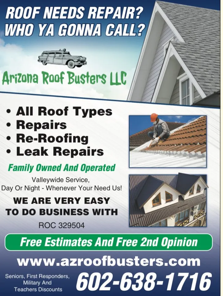 Slide of Arizona Roof Busters