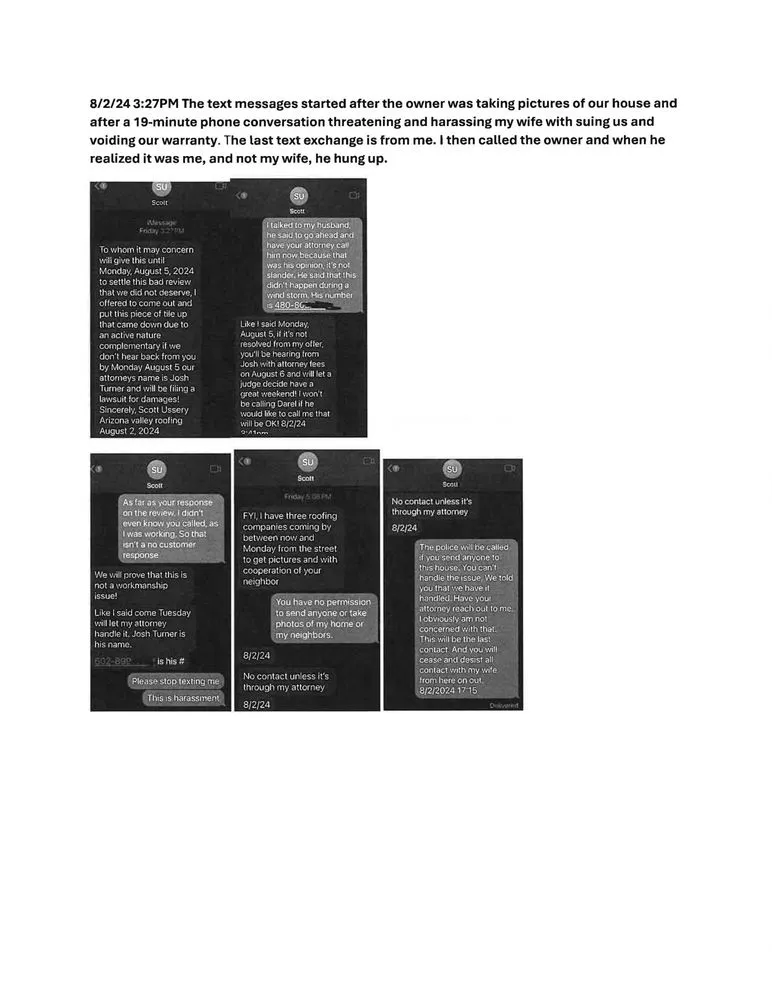 Slide of Arizona Valley Roofing