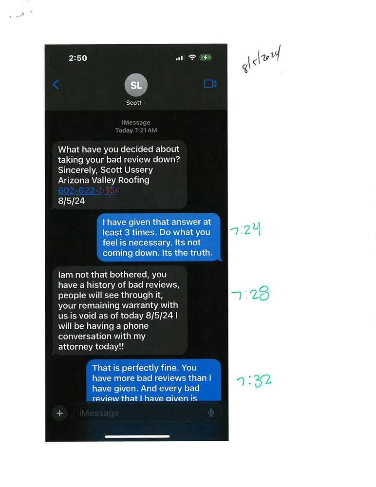 Slide of Arizona Valley Roofing