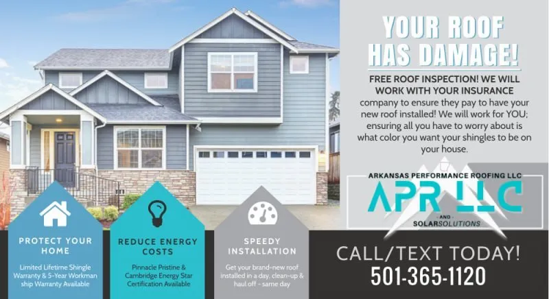 Slide of Arkansas Performance Roofing