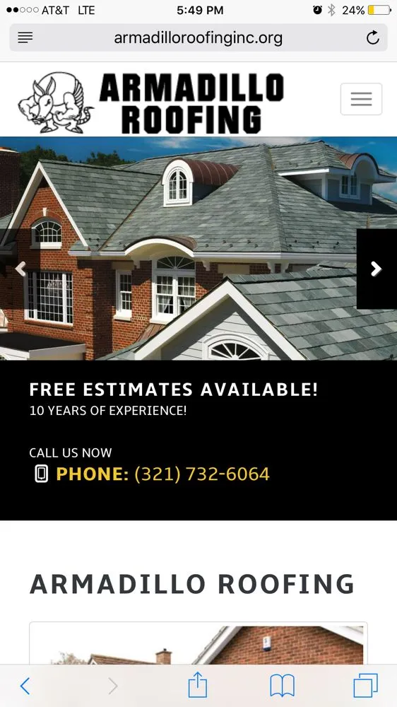 Slide of Armadillo Roofing