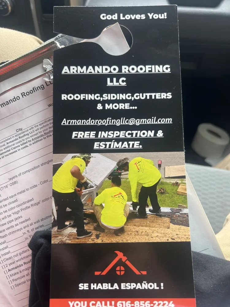 Slide of Armando’s Roofing