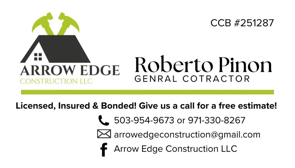 Slide of Arrow Edge Construction