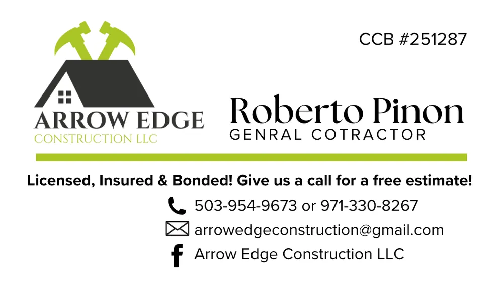Slide of Arrow Edge Construction
