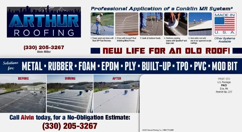 Slide of Arthur Roofing